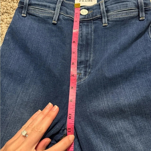 👖✨ FRAME Le Sylvie Crop Jeans Dark Wash Size 26 ✨👖 - Picture 5 of 5